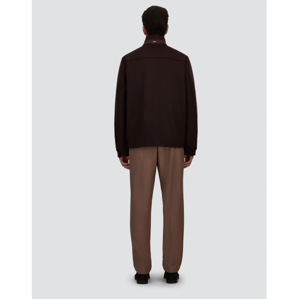 Herno Pure Cashmere Jacket in Dark Brown | Men's Jackets | Coveti