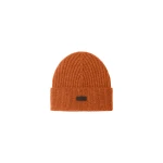 Herno Ribbed Wool Beanie in Copper | Men's Hats | Coveti