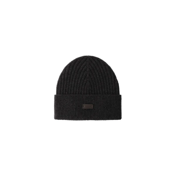Herno Ribbed Wool Beanie in Navy Blue | Men's Hats | Coveti