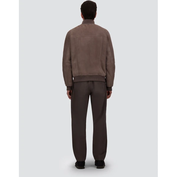 Herno Shearling Jacket in Light Taupe | Men's Jackets | Coveti
