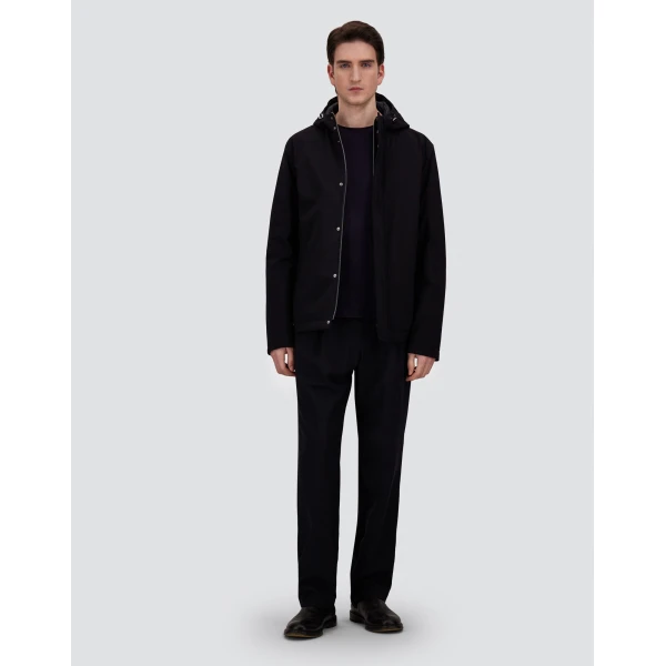 Herno Stretch Twill Jacket in Blue | Men's Jackets | Coveti