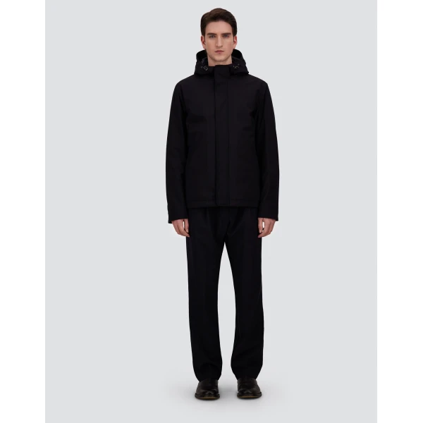 Herno Stretch Twill Jacket in Blue | Men's Jackets | Coveti