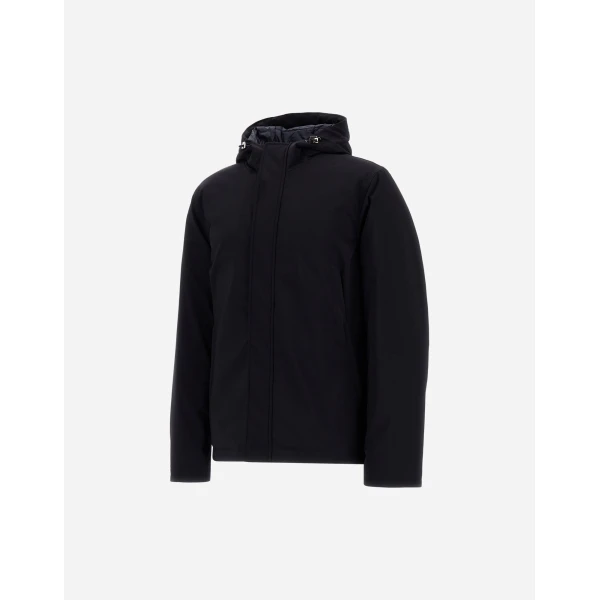 Herno Stretch Twill Jacket in Blue | Men's Jackets | Coveti