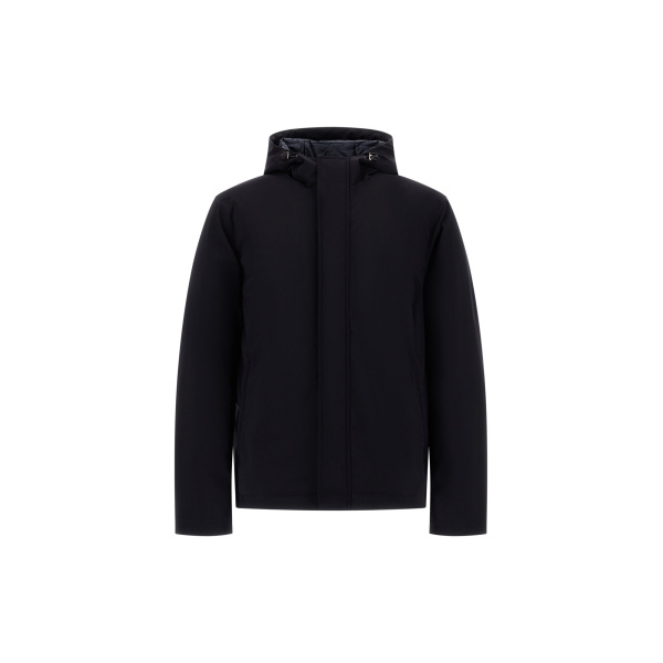 Herno Stretch Twill Jacket in Blue | Men's Jackets | Coveti