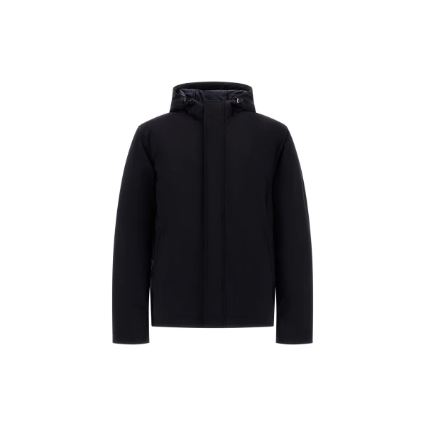 Herno Stretch Twill Jacket in Blue | Men's Jackets | Coveti