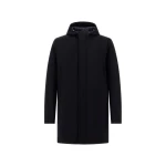 Herno Stretch Twill Oversize Jacket in Blue | Men's Jackets | Coveti