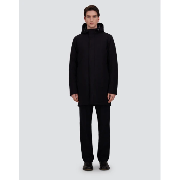 Herno Stretch Twill Oversize Jacket in Blue | Men's Jackets | Coveti