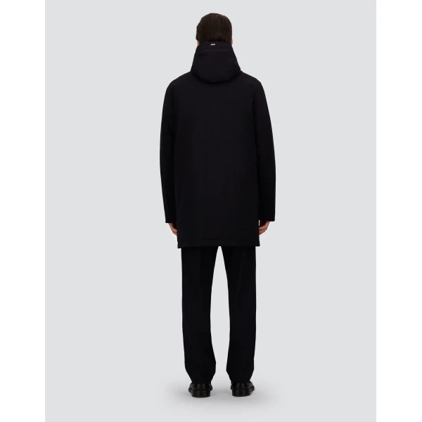 Herno Stretch Twill Oversize Jacket in Blue | Men's Jackets | Coveti