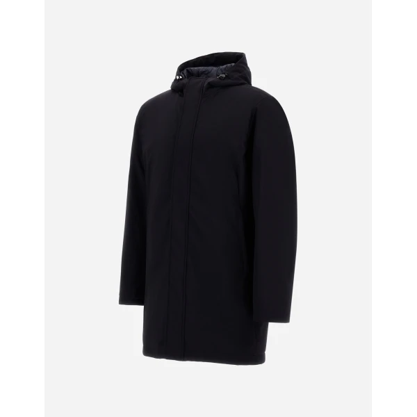 Herno Stretch Twill Oversize Jacket in Blue | Men's Jackets | Coveti