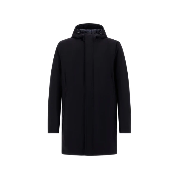 Herno Stretch Twill Oversize Jacket in Blue | Men's Jackets | Coveti