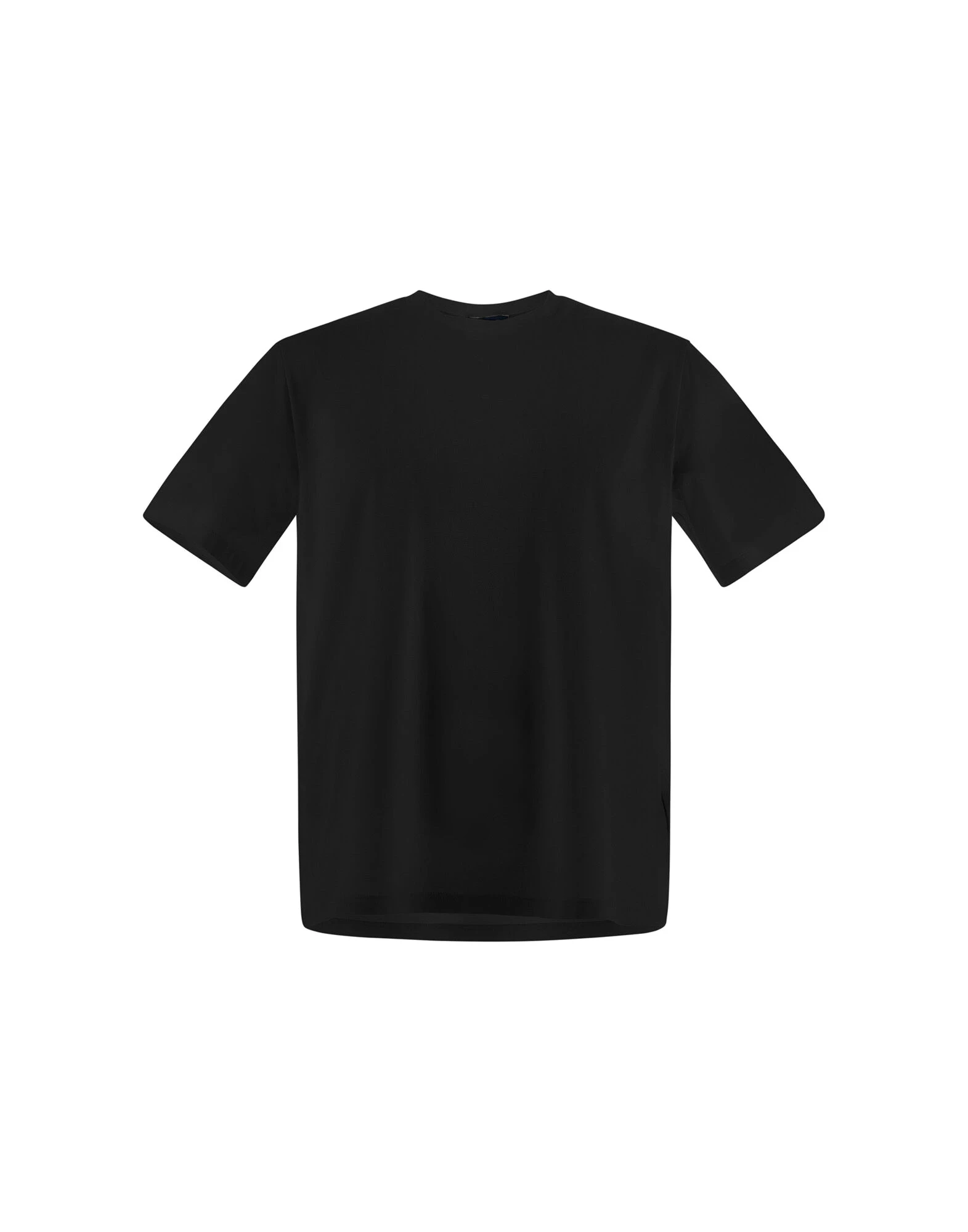 Herno Superfine Cotton Stretch T-Shirt in Black Herno Superfine Cotton Stretch T-Shirt in Black | Men's T-Shirts and Polos | Coveti