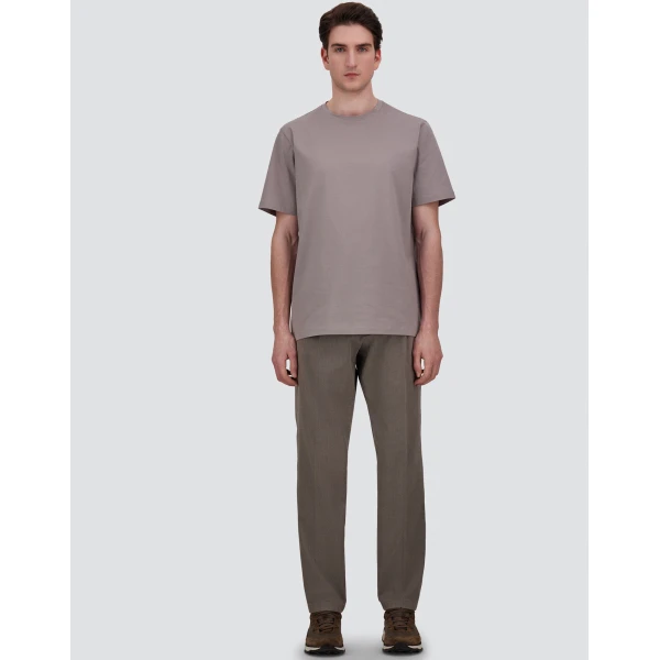 Herno Superfine Cotton Stretch T-Shirt in Light Grey | Men's T-Shirts and Polos | Coveti