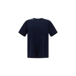 Herno Superfine Cotton Stretch T-Shirt in Navy Blue | Men's T-Shirts and Polos | Coveti