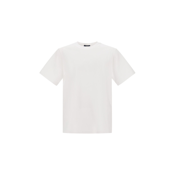 Herno Superfine Cotton Stretch T-Shirt in White | Men's T-Shirts and Polos | Coveti