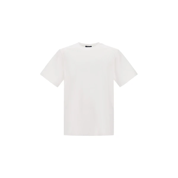 Herno Superfine Cotton Stretch T-Shirt in White | Men's T-Shirts and Polos | Coveti