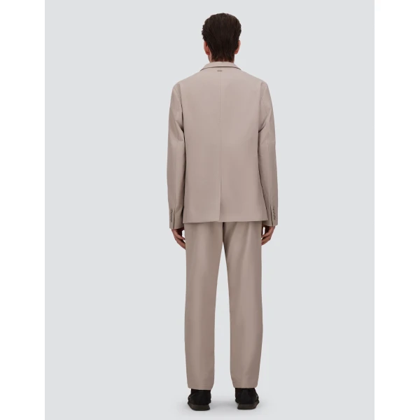 Herno Technical Stretch Fabric Trousers in Pearl Grey | Men's Trousers | Coveti