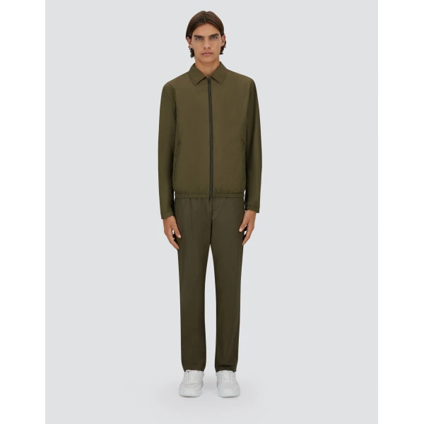 Herno Ultralight Crease Shacket in Light Military | Men's Jackets | Coveti