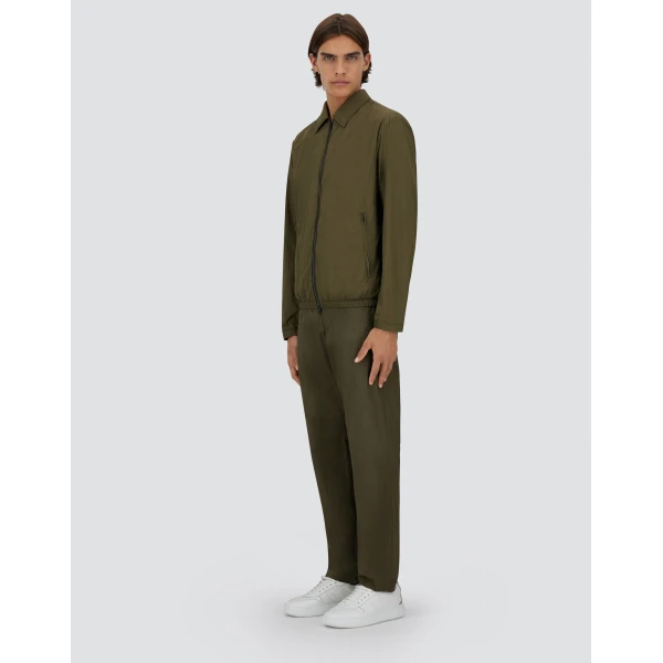 Herno Ultralight Crease Shacket in Light Military | Men's Jackets | Coveti