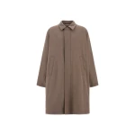 Herno Vintage-Effect Wool-Blend Raincoat in Light Taupe | Men's Coats | Coveti