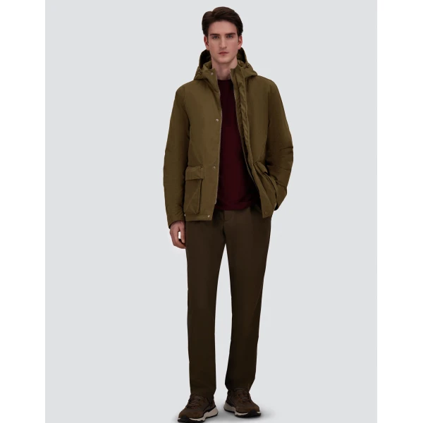 Herno Waxed Cotton-Blend Jacket in Military | Men's Jackets | Coveti