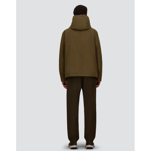 Herno Waxed Cotton-Blend Jacket in Military | Men's Jackets | Coveti