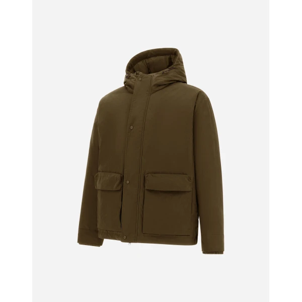 Herno Waxed Cotton-Blend Jacket in Military | Men's Jackets | Coveti