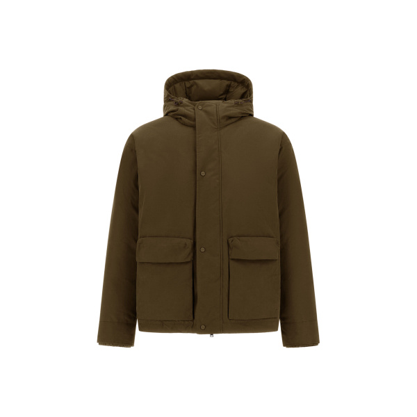 Herno Waxed Cotton-Blend Jacket in Military | Men's Jackets | Coveti