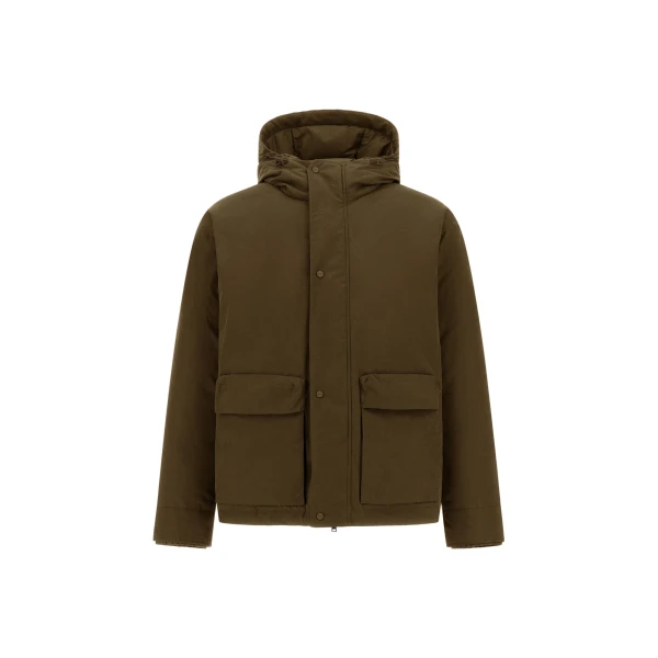 Herno Waxed Cotton-Blend Jacket in Military | Men's Jackets | Coveti