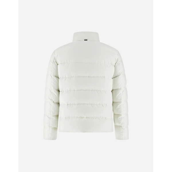 Herno White Bomber Jacket in Arendelle and Faux Fur | Men's Jackets | Coveti