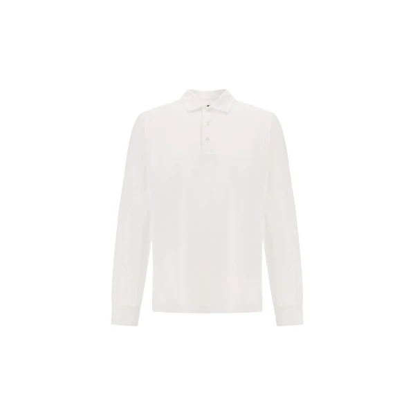 Herno White Polo Shirt in Superfine Cotton Stretch | Men's T-Shirts and Polos | Coveti