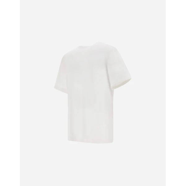 Herno White Resort T-Shirt in Lightweight Cotton Jersey and Stretch Nylon | Men's T-Shirts and Polos | Coveti