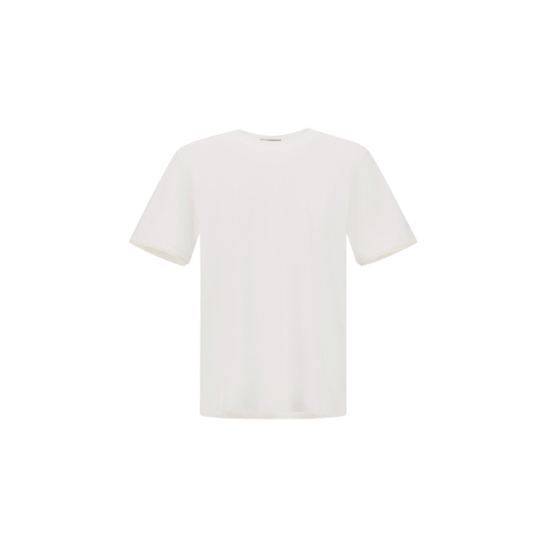 Herno White Resort T-Shirt in Lightweight Cotton Jersey and Stretch Nylon | Men's T-Shirts and Polos | Coveti