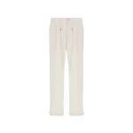 Herno White Resort Trousers in Lightweight Stretch Nylon | Men's Trousers | Coveti