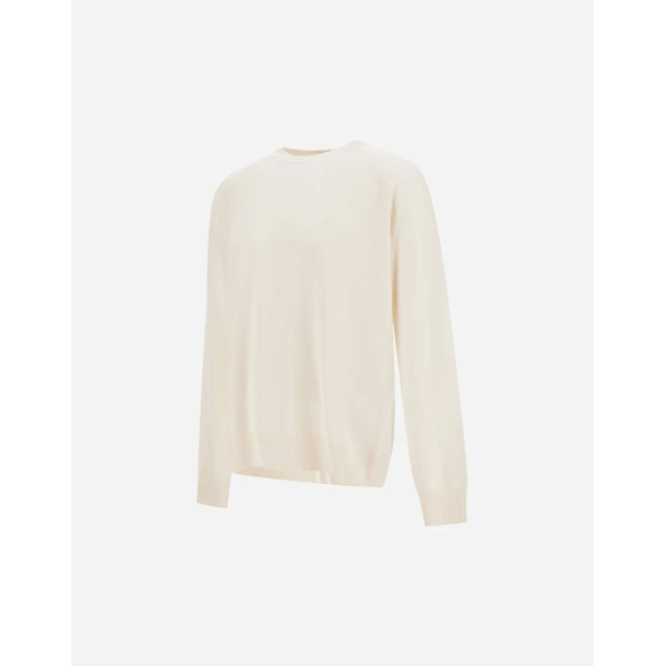 Herno White Sweater in Cashmere | Men's Knitwear | Coveti