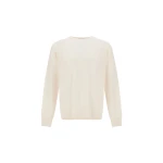 Herno White Sweater in Cashmere | Men's Knitwear | Coveti