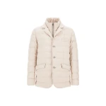 Herno Wool-Blend, Viscose and Suede-Effect Blazer in Chantilly | Men's Jackets | Coveti