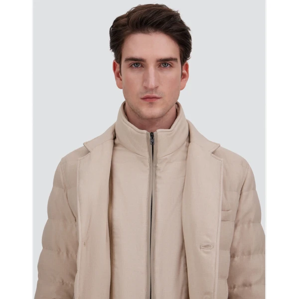 Herno Wool-Blend, Viscose and Suede-Effect Blazer in Chantilly | Men's Jackets | Coveti