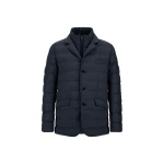 Herno Wool-Blend, Viscose and Suede-Effect Blazer in Navy Blue | Men's Jackets | Coveti