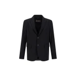Herno Wool Twill Blazer in Iron | Men's Jackets | Coveti