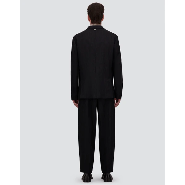 Herno Wool Twill Blazer in Iron | Men's Jackets | Coveti