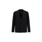 Herno Wool Twill Jacket in Iron | Men's Jackets | Coveti