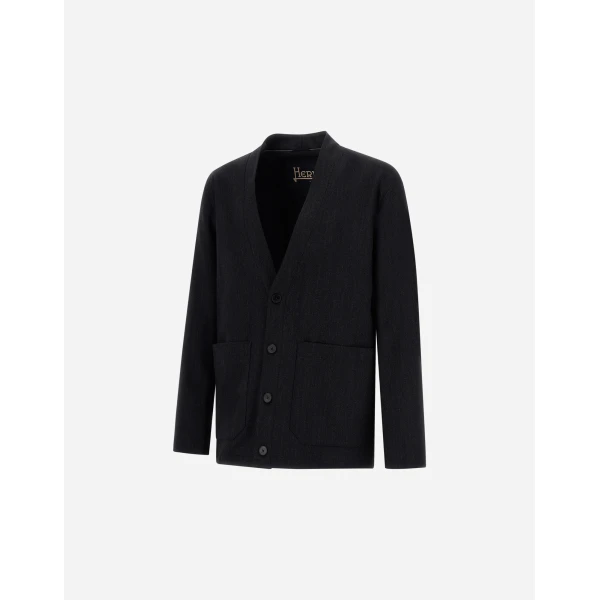 Herno Wool Twill Jacket in Iron | Men's Jackets | Coveti