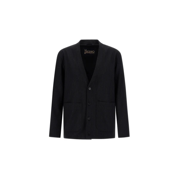 Herno Wool Twill Jacket in Iron | Men's Jackets | Coveti
