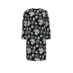 Huishan Zhang Carlotta Mini Dress in Black and White Jacquard | Mini Dresses | Coveti