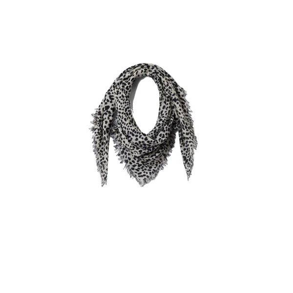Isabel Marant Alecia Cashmere Scarf in Beige and Black | Women | Coveti