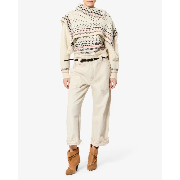 Isabel Marant Alfina Sweater in Ecru | Sweaters | Coveti