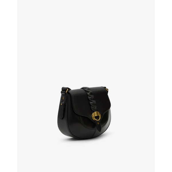 Isabel Marant Altay Small Bag in Leather, Black | Shoulder & Crossbody Bags | Coveti