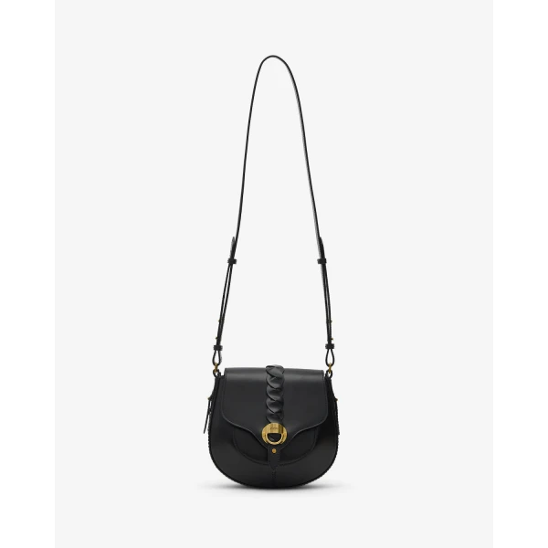 Isabel Marant Altay Small Bag in Leather, Black | Shoulder & Crossbody Bags | Coveti