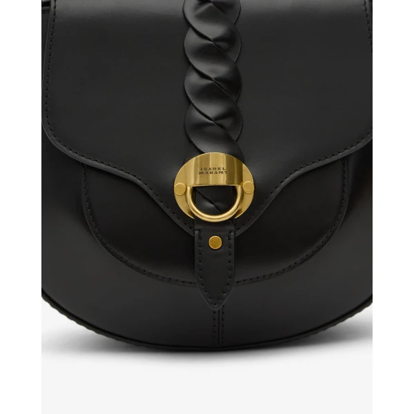 Isabel Marant Altay Small Bag in Leather, Black | Shoulder & Crossbody Bags | Coveti