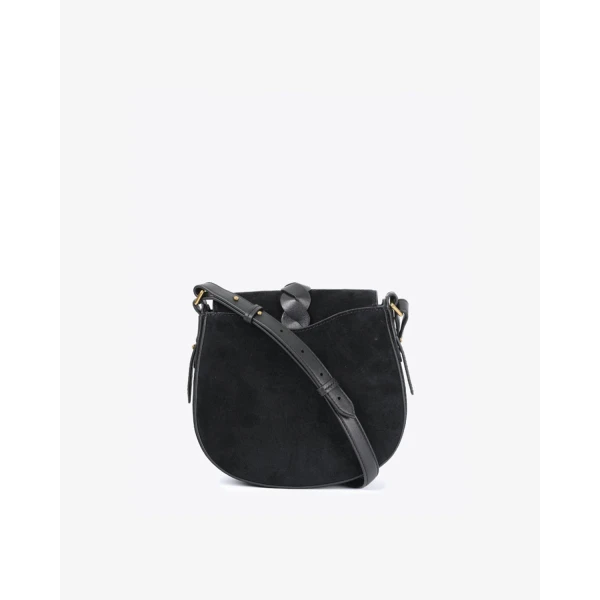 Isabel Marant Altay Small Suede Bag in Black | Shoulder & Crossbody Bags | Coveti